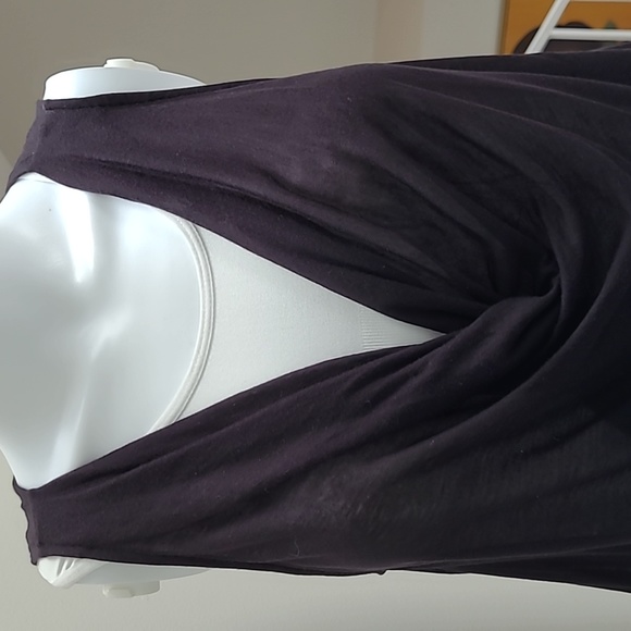 NWOT Three Dots Sheer Drape Top - Picture 8 of 11